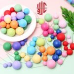 Frosted Yellow Faux Balls 20 Pcs Pack - Image 3