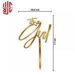 Acrylic Cake Topper It's a Girl - Image 2