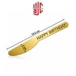 Acrylic Happy Birthday Golden Knife - Image 2