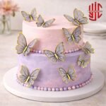 Butterfly Grey Paper Topper 12 Sticker Sheet