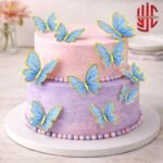 Butterfly Sky Blue Paper Topper 12 Sticker Sheet