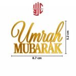 Acrylic Umrah Mubarak Tags English 5 Pcs Pack - Image 2