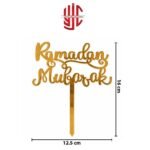 Ramadan Mubarak Acrylic Cake Topper - Image 2