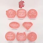 Comic Character Cookie Cutter 8 Pieces Stamp Set - Image 2