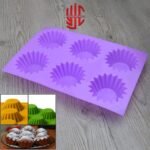 Silicon Flower Shape Mold 6 Cavities