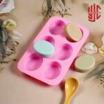 Silicon Oval Soap Mold 6 Cavities - Image 2