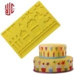 Silicon Birthday Party Fondant Mold Sheet