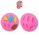 Silicon Six Types Leaves Chocolate Paste Mold