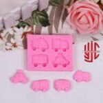 Silicon Cartoon Cars Chocolate Paste Mold