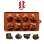 Silicon Car Ship Aircraft Train Chocolate Mold 8 Cavities