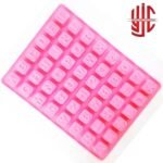 Silicon Capital Squared Alphabets & Numbers Chocolate Mold