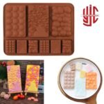 Silicon Bubbly Bar Chocolate Mold 9 Cavities