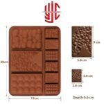 Silicon Bubbly Bar Chocolate Mold 9 Cavities - Image 2
