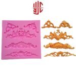 Silicon Royal Baroque Dholki Lace Big Paste Mold - Image 3