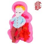 Silicon Baby With Rabbit Paste Mold - Image 3