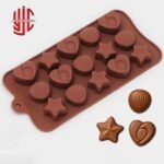 Silicon Heart Shell Star Mold 15 Cavity