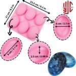 Silicon Oval Horizontal Soap Mold 6 Cavity - Image 3