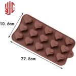 Silicon Heart Swirl Mold 15 Cavity - Image 2