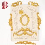 Baroque Scroll Fondant Mold 8 Cavity