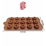 Silicon Mini Donut Spiral 3 Types Mold 15 Cavity - Image 2