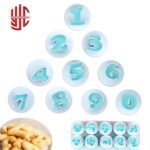Plastic Number Plungers 9 Pieces Set Fondant Cutter