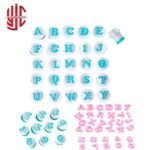 Plastic Capital Alphabets & Numbers Plungers 36 Pieces Set