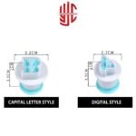 Plastic Capital Alphabets & Numbers Plungers 36 Pieces Set - Image 3