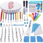 66 Pieces Cake Decoration Kit with Cake Turn Table