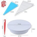66 Pieces Cake Decoration Kit with Cake Turn Table - Image 3