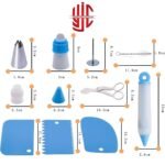 66 Pieces Cake Decoration Kit with Cake Turn Table - Image 2