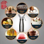 Imported Cream Whipper Bottle 3 Nozzles 500ml to 1000ml - Image 4