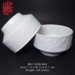 Imported Porcelain Bowl Rock Crisped Texture