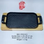 Imported Sizzler Dish Rectangle Cast Iron